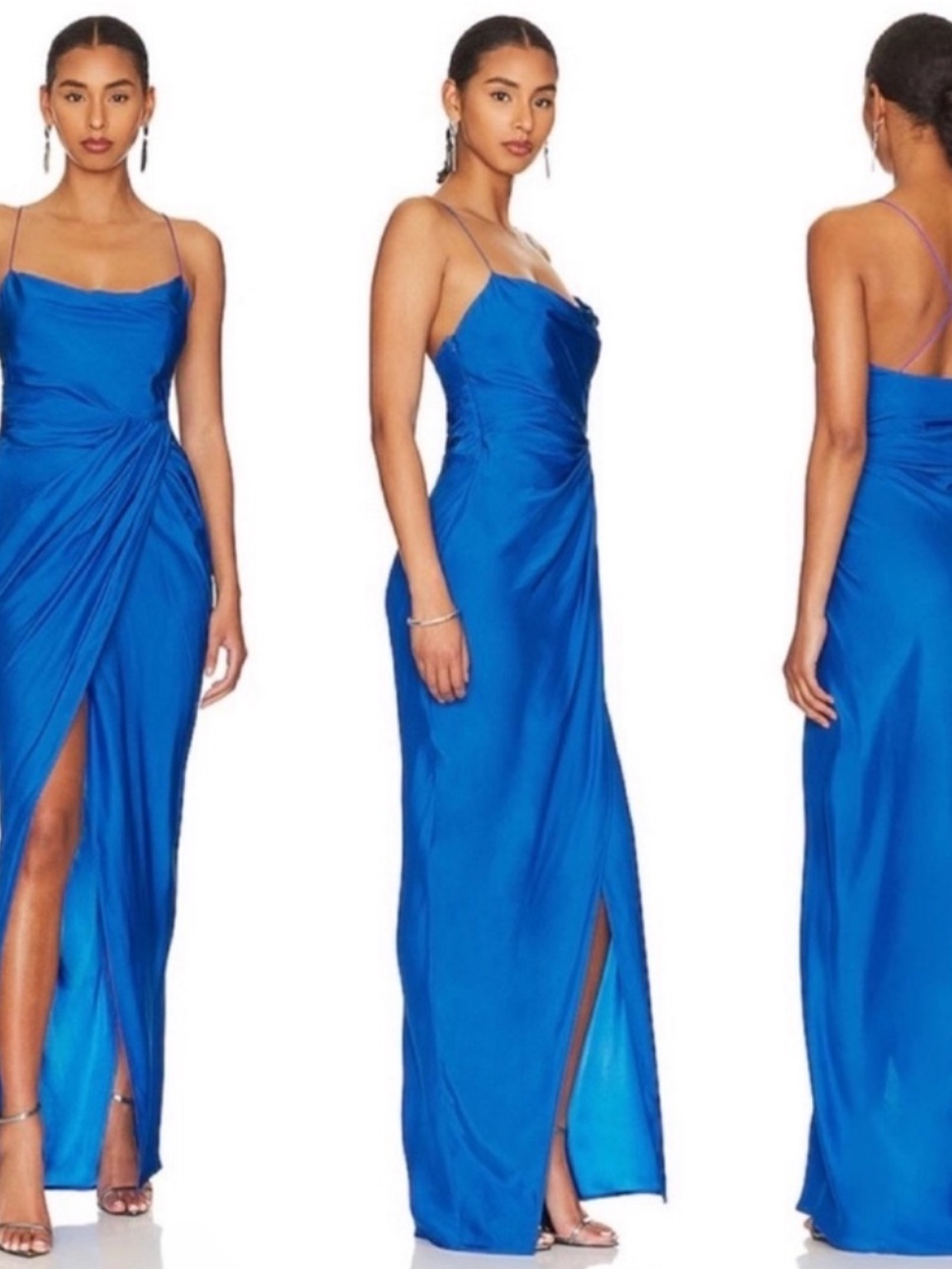 Gauge81 Shiroi Long Dress In Lapis Size Xs